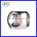 CNC Machined Hollow Valve Ball with Trunnion Diversion Tube Suitable for Welding